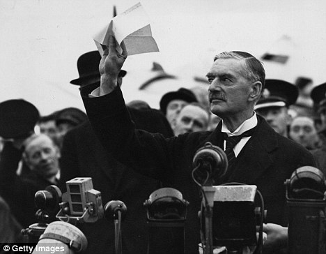 Taken in: Prime Minister Neville Chamberlain thought he had Hitler under control