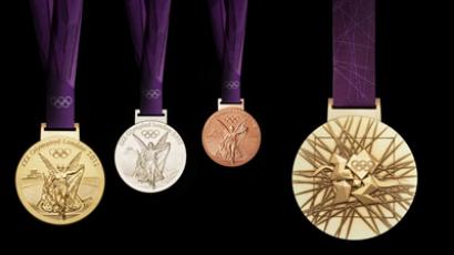 The London 2012 Olympic medals designed by British artist David Watkins. (AFP Photo/LOCOG/HO)